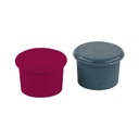 Szilikon dugó szett, 2 db, ciklámen-szürke - BOUCHON