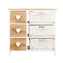 Tároló 3 fiókkal és 3 kosárral - MALMÖ