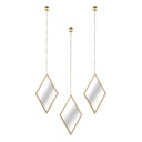 Tükör szett, 3 db, arany - LOSANGES