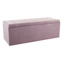 Ülőkés velúr tároló puff, 130 cm, pasztell lila - MADISON