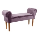 Ülőpad karfával velúr, padlizsán lila - BOUDOIR