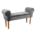 Ülőpad karfával velúr, szürke - BOUDOIR