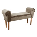 Ülőpad karfával velúr, szürkésbarna - BOUDOIR