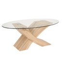 Üveg fa dohányzóasztal - SENSATION