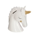 Unikornis alakú persely, fehér - SUIS BELLE