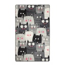 Cica mintás szőnyeg, 140x190 cm, szürke-fehér - MISTIGRIS