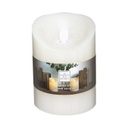 LED tömbgyertya, meleg fényű, 10 cm, fehér - BOUGIE