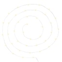 LED fényfüzér, meleg fényű, 400 cm, ezüst - GUIRLANDE