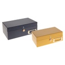 Tárolódoboz szett, 2 db, sötétkék-sárga - SECRETS