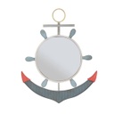 Horgony alakú fali tükör, ezüst - BAS BORD