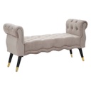 Karfás chesterfield pad, bézs - JOSEPHINE