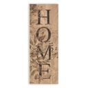 Feliratos fali dekoráció, home, barna - HOME
