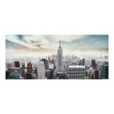 Üveg falikép, Manhattan, 50x125 cm, kék-szürke - MANHATTAN