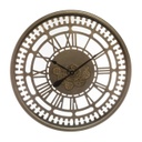 Fém falióra, fogaskerekekkel, szürkésbarna - METALIE