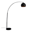 Íves állólámpa, márvány talppal, 185 cm, fekete - HENNES