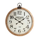 Vintage stílusú fa falióra, törtfehér-fa - POCKET