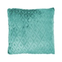 Rombusz mintás díszpárna, 40x40 cm, olajkék - DOMINO
