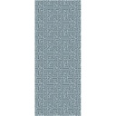 Labirintus mintás falmatrica, 250x45 cm, világoskék-fekete - LABYRINTHE