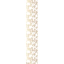 Levélmintás falmatrica, 250x45 cm, arany-fehér - AGRAPE
