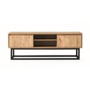 Kétajtós fém vázas TV állvány, fenyő - VAYANA