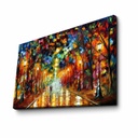 Vászon falikép, Leonid Afremov másolat, bordó-sárga - NOVEMBRE