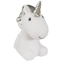 LED-es éjszakai fény, unikornis, fehér-ezüst - LICORNE