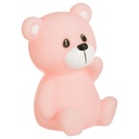 LED-es éjszakai fény, maci, rózsaszín - TEDDY