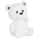 LED-es éjszakai fény, maci, fehér - TEDDY