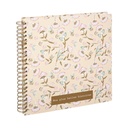 Spirálos fényképalbum, 240 fotónak, halvány rózsaszín - SOUVENIRS