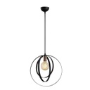 Absztrakt fém függőlámpa, fekete - DALI