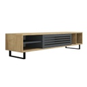 TV állvány, fém részletekkel díszített, antracit - VAYANA