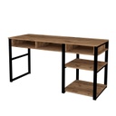 Íróasztal, polcokkal és tárolóhellyel, diófa - WEST STREET
