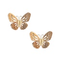 Fém fali dekoráció, lepke, arany - PAPILLONS