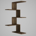 Modern sarokpolc, 5 szintes, tölgy - ADELE