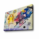 Vászon falikép, Wassily Kandinsky másolat, Sárga, piros, kék, színes - FANTASIA