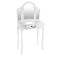Sminkasztal, fiókkal, fehér - BOUDOIR