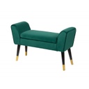 Bársonyszövet ülőpad, fenyőzöld - DINARD