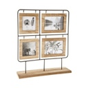 Asztali képkeret, 4 db képnek, 36x42 cm, arany - NOUS