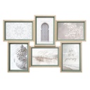 Fali képkeret, 6 db képnek, 45x31 cm, natúr fa-zöld
 - VOYAGE
