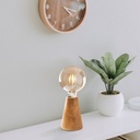 Asztali lámpa, fa -