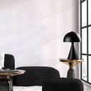 Asztali lámpa, fekete -