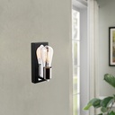 Fali lámpa, fekete -