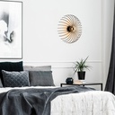 Fali lámpa, fekete -