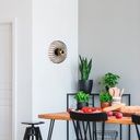 Fali lámpa, fekete -