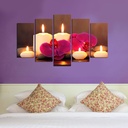 Falikép szett, 5 db, többszínű -