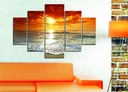 Falikép szett, 5 db, többszínű -