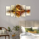 Falikép szett, 5 db, többszínű -