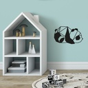 Fém fali dekoráció, fekete -