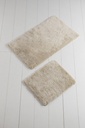 Fürdőszobaszőnyeg szett, 2 db, törtfehér -