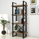 Könyvespolc, diófa -